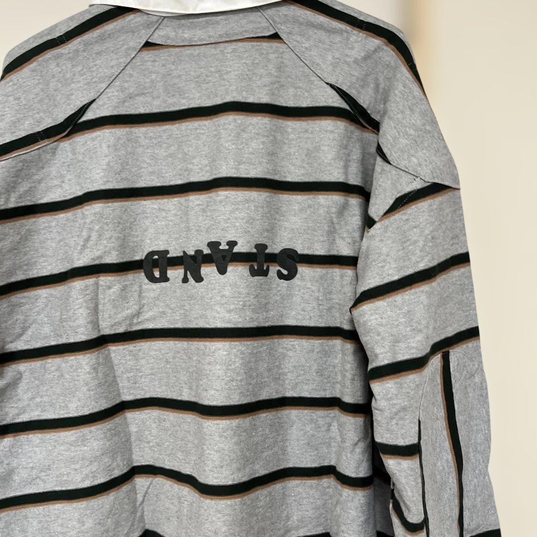 ジャーナルスタンダード新品同様　グレーの長袖ポロシャツ