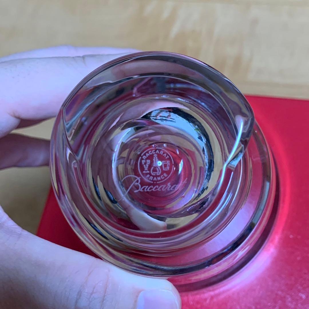 未使用 バカラ スパイラル フラワーベース 花瓶 クリスタル 20cm