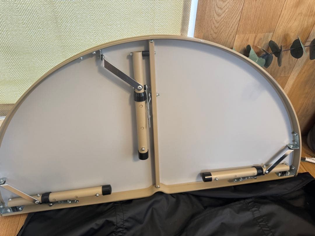 DODワンポールテントテーブルウッド調折りたたみTB6-487