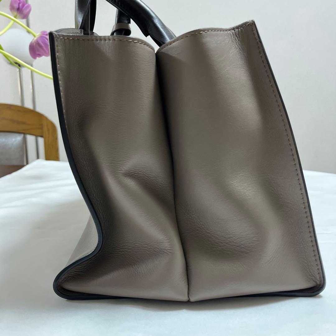 【新品】アルマーニ　トートバッグモカブラウン(正規品)