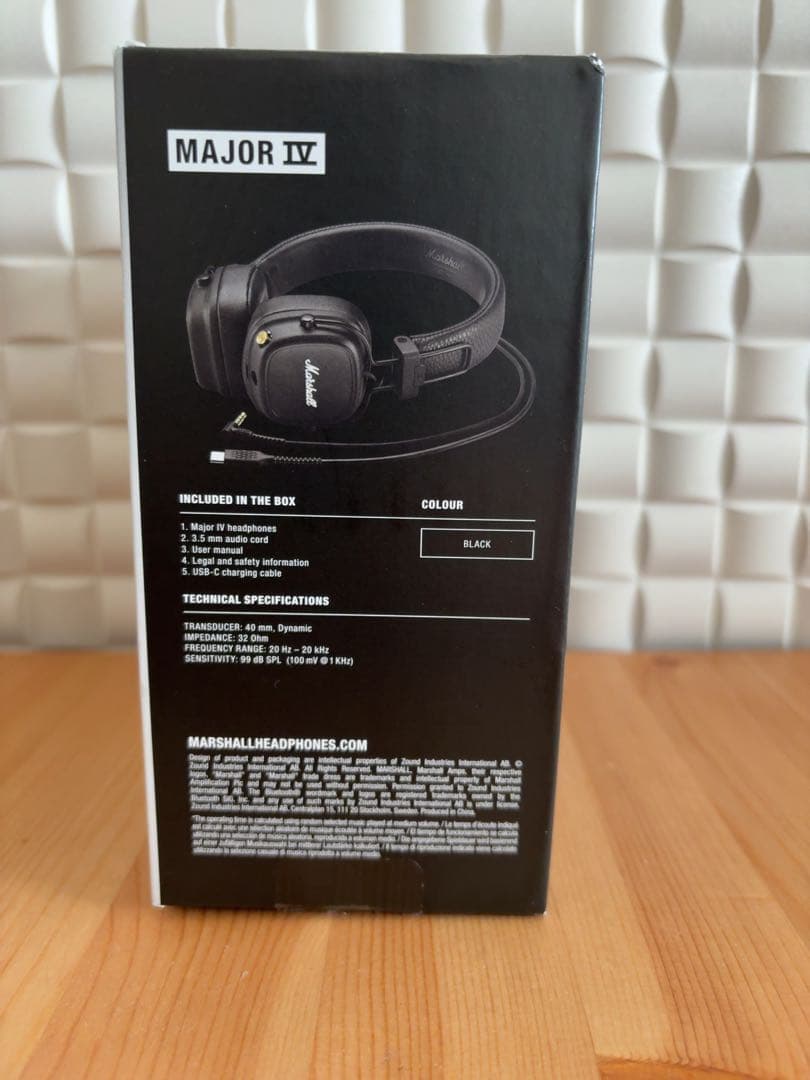 【gpdd.様用】Marshall MAJOR Ⅳ ヘッドホン BLACK