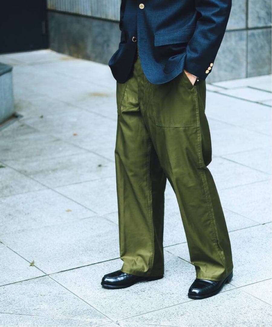 CIOTA for EDIFICE スビンコットン モールスキン ベイカーパンツ