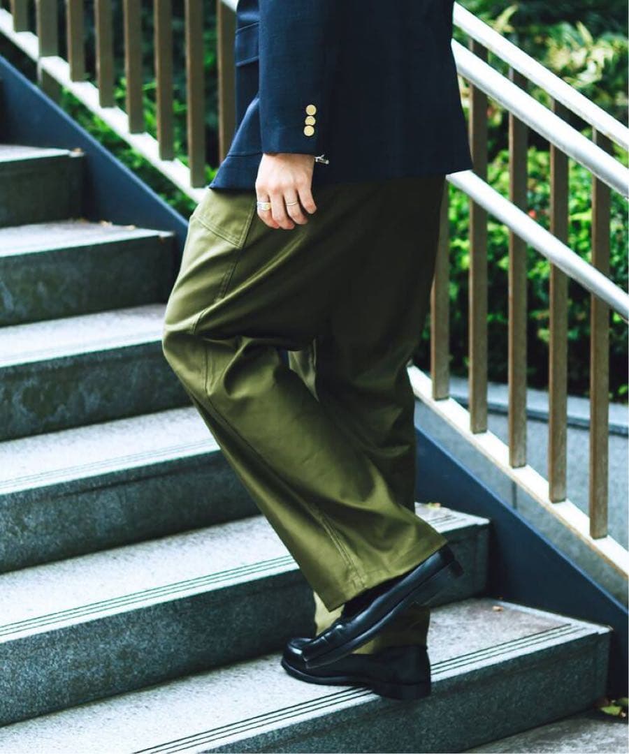 CIOTA for EDIFICE スビンコットン モールスキン ベイカーパンツ