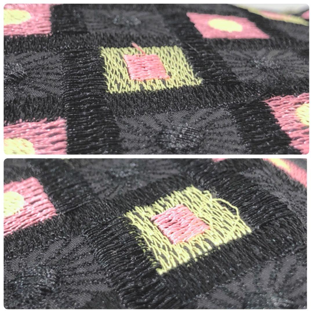 ☆美品☆ ANNASUI アナスイ 日傘 ブラック 刺繍 パゴダ 二段階伸縮