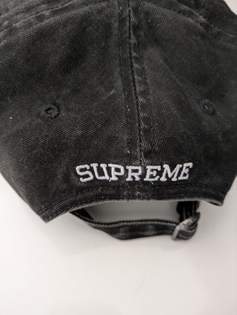 Supreme pigment S Logo 6−panel SS25 黒