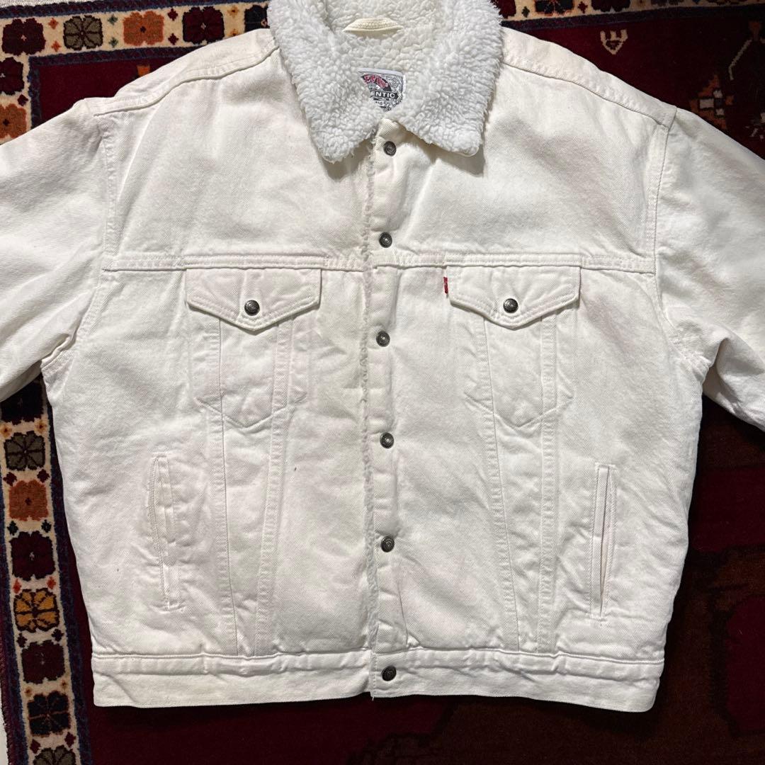 Levi's 70609-0251 シェルパ 白 デニムボアジャケット L