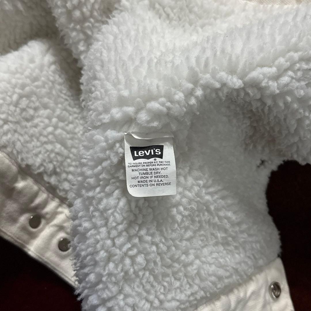Levi's 70609-0251 シェルパ 白 デニムボアジャケット L