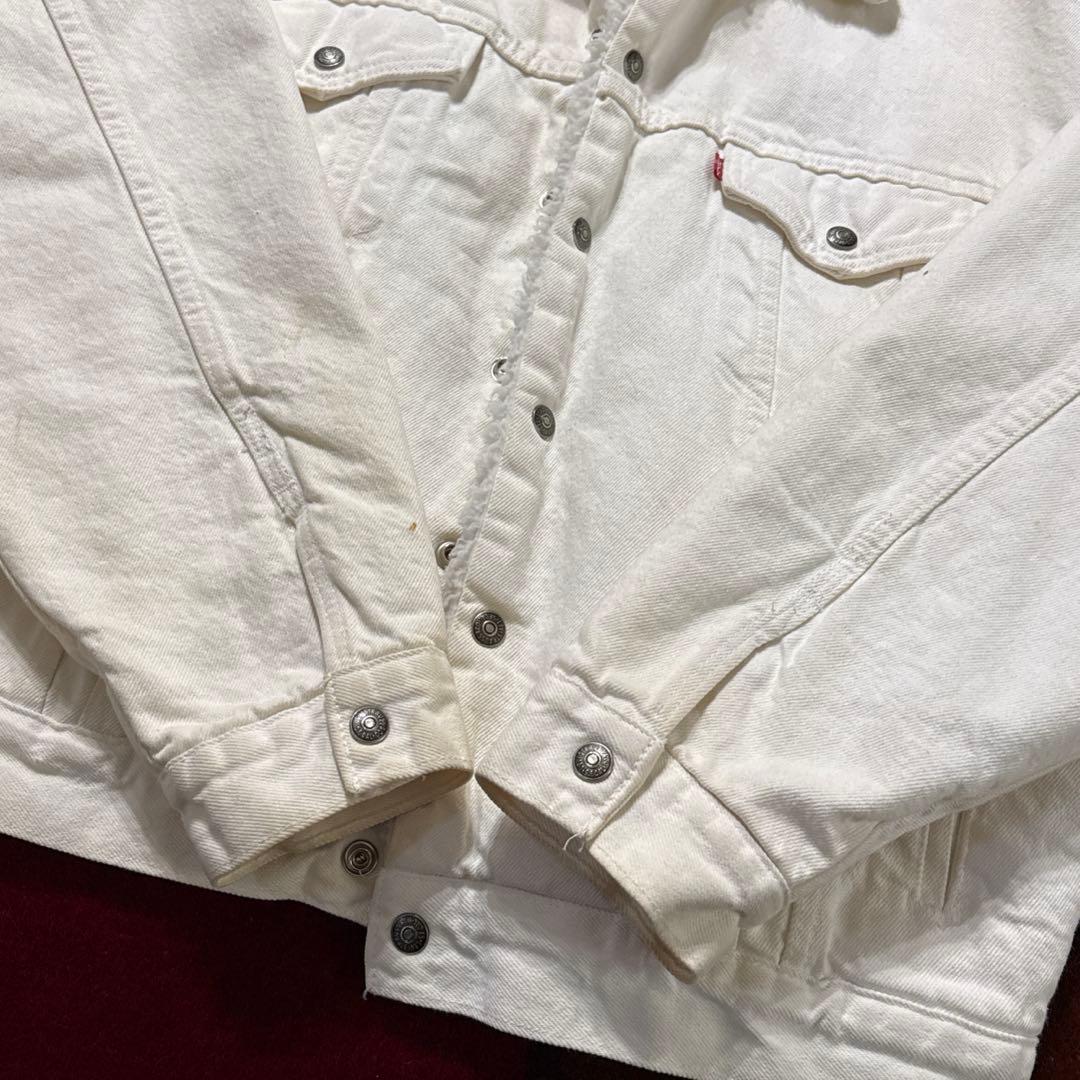 Levi's 70609-0251 シェルパ 白 デニムボアジャケット L
