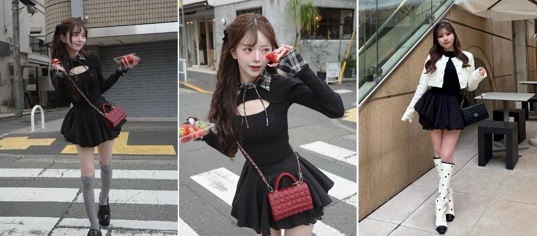 ダーリッチ darich ボリュームバルーンミニスカート ブラック FREE