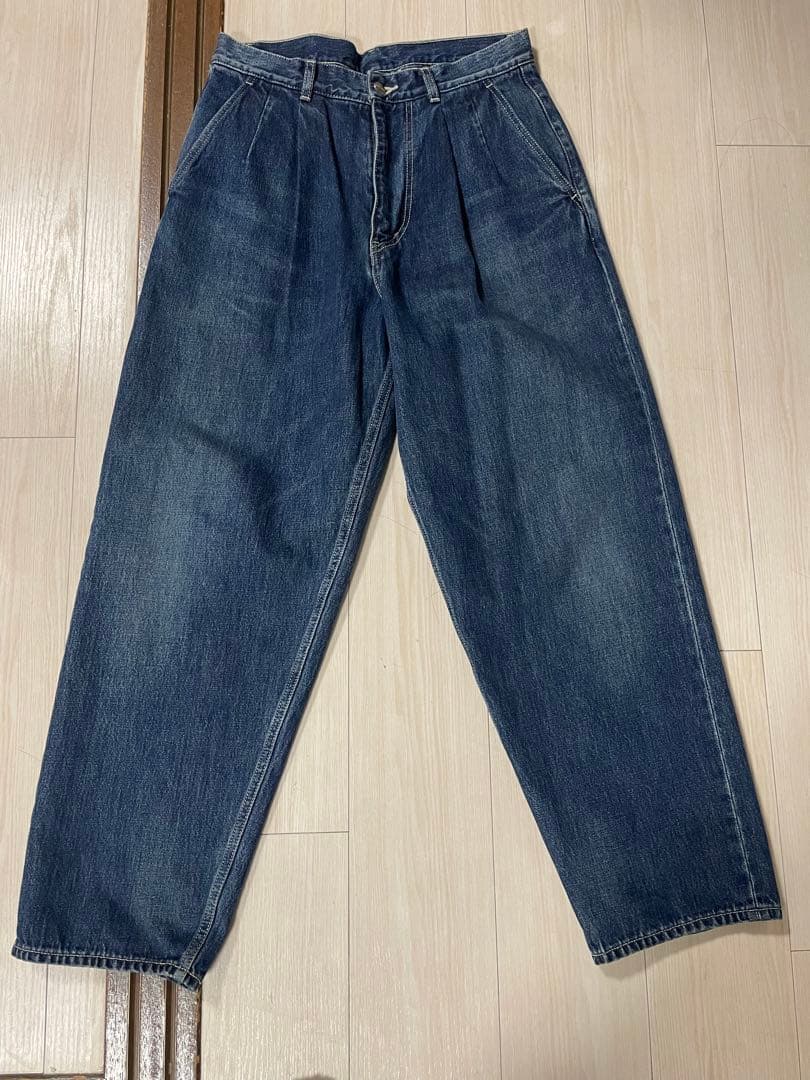 グラフペーパー Salvage Denim Two Tuck Tapered