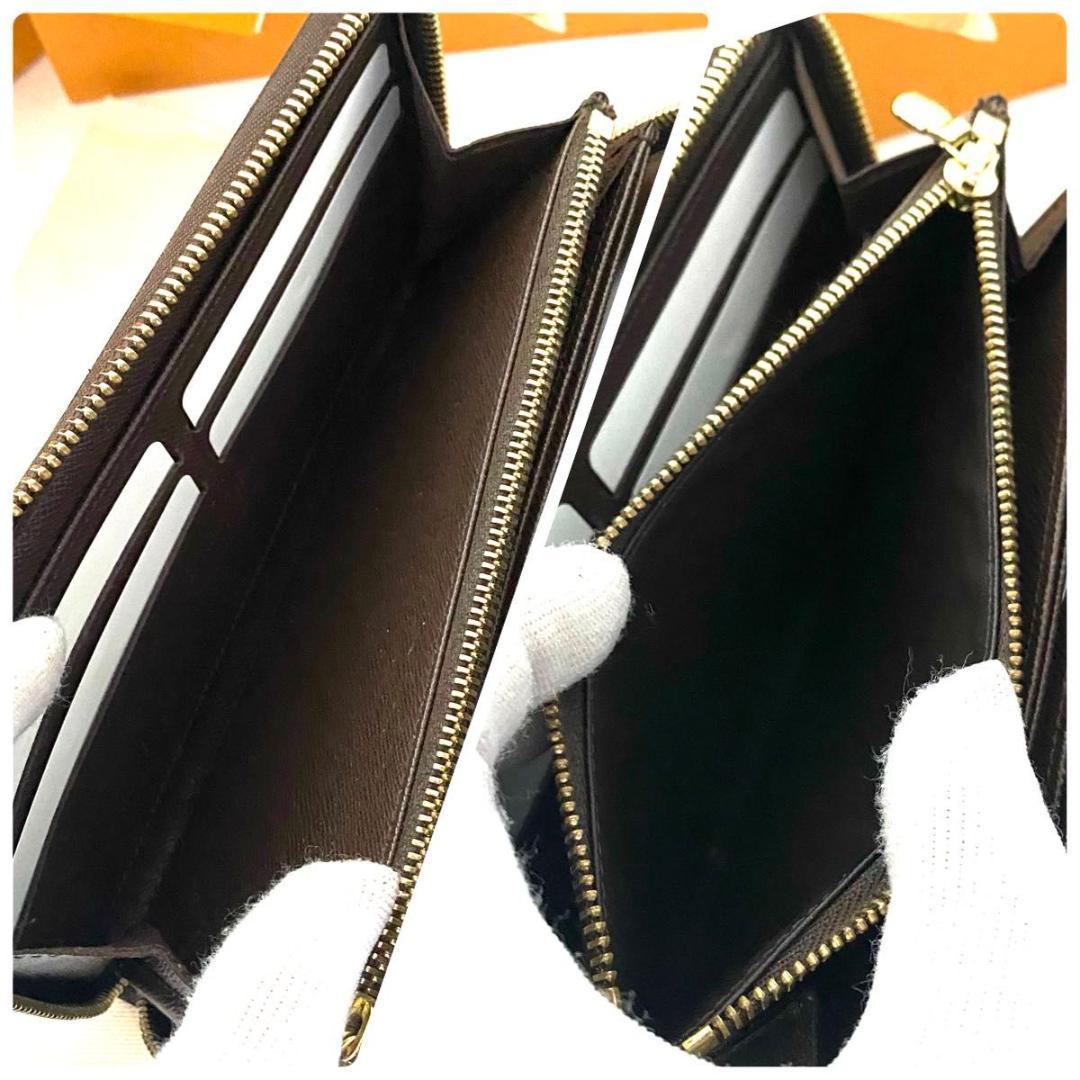 ルイ ヴィトン◎ジッピー ウォレット ダミエ エベヌ ラウンドファスナー 長財布