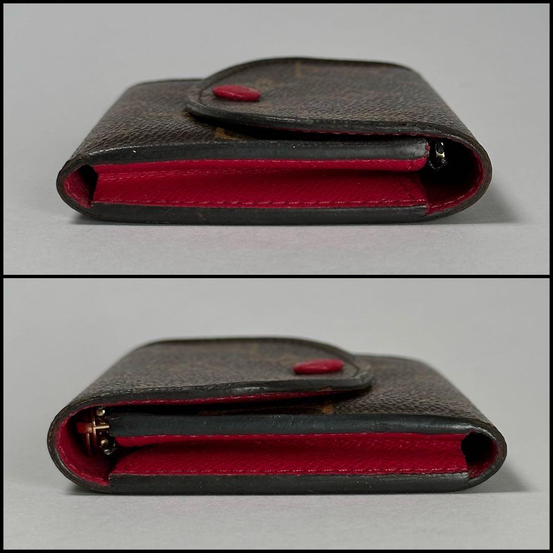 ルイヴィトン モノグラム ポルトモネロザリ フューシャ カードケース