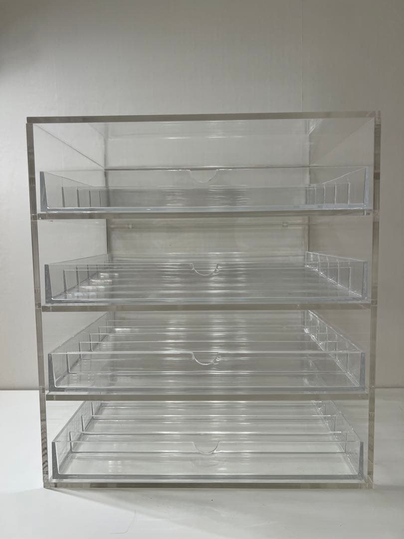 beautINIT ビューティーイニット 透明アクリルメイク収納ボックス 4段
