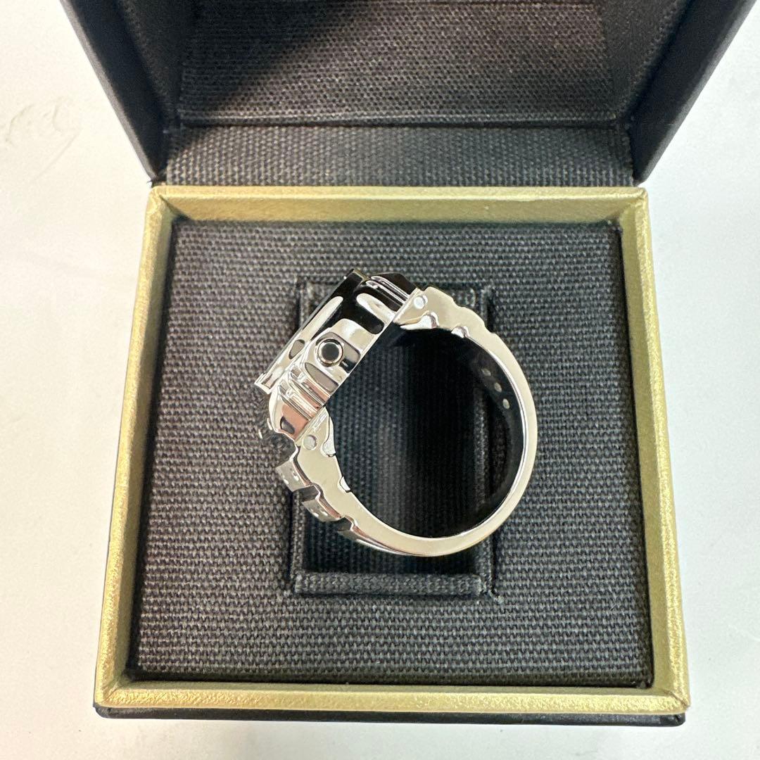 【新品】　カシオ　デジタル　リングウォッチ　シルバー　CRW-001-1JR