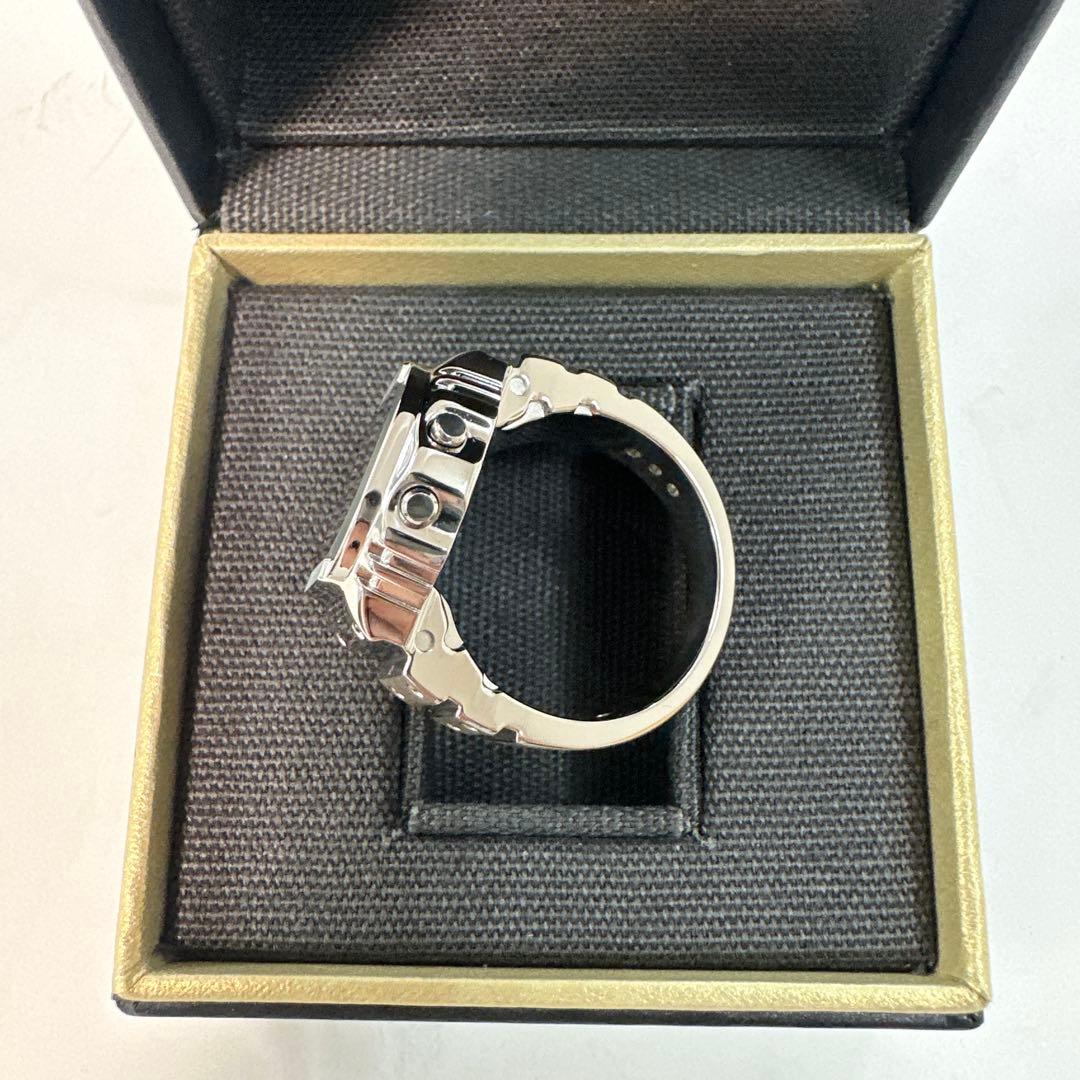 【新品】　カシオ　デジタル　リングウォッチ　シルバー　CRW-001-1JR