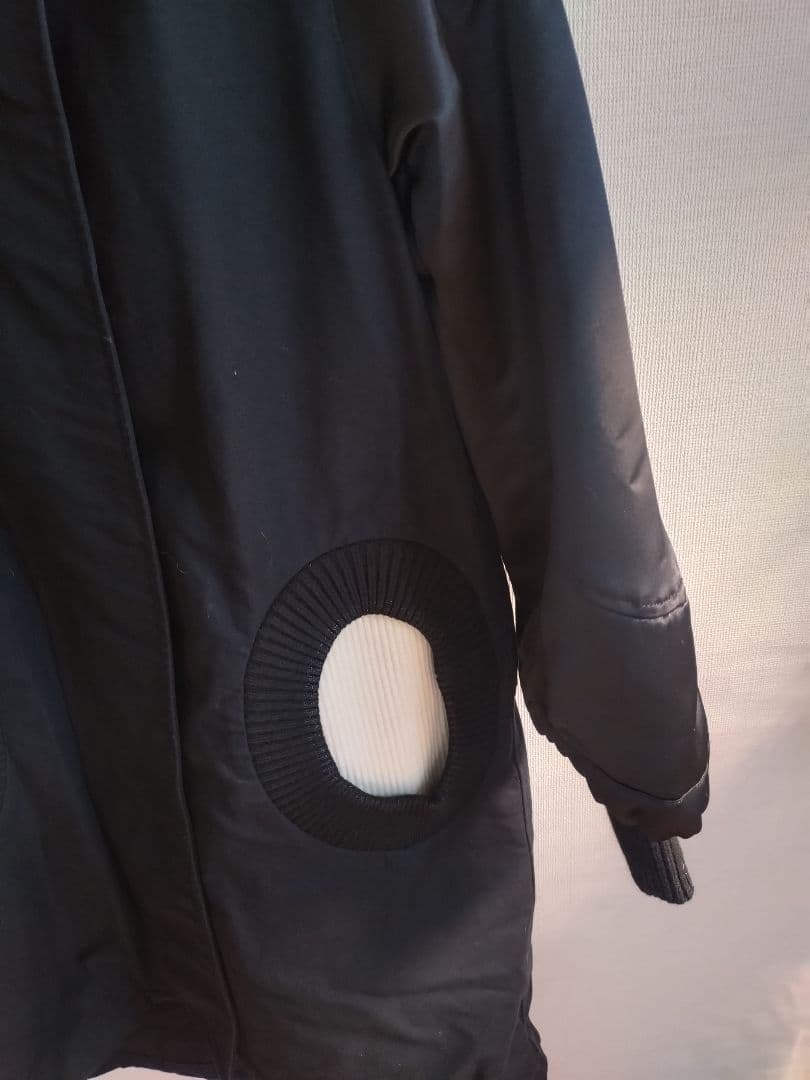 ツモリチサト アマモールモッズコート フォックスファー ライナー ブラック