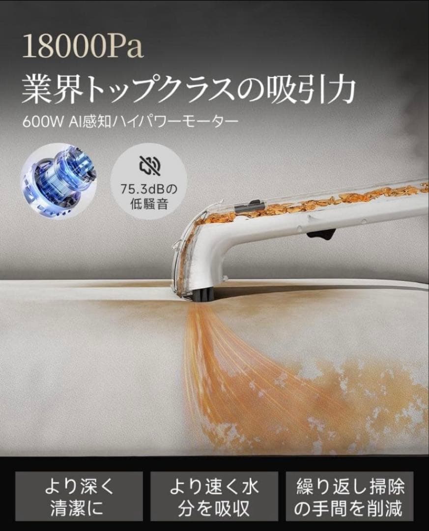 2025年最新18000Pa爆吸力スチームリンサークリーナー 定価18800円