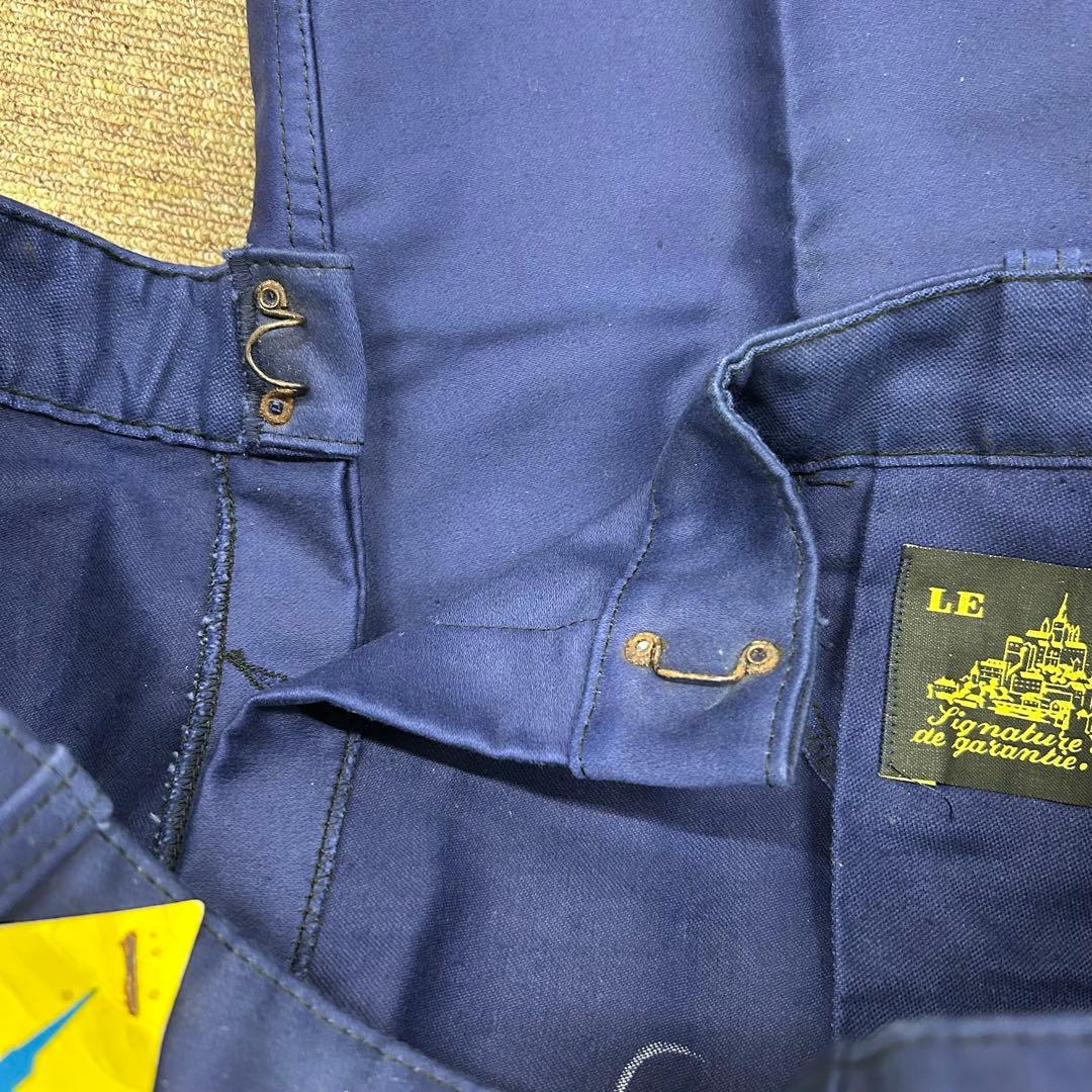 モンサンミッシェル　ブルーモールスキンパンツ　デッドストック