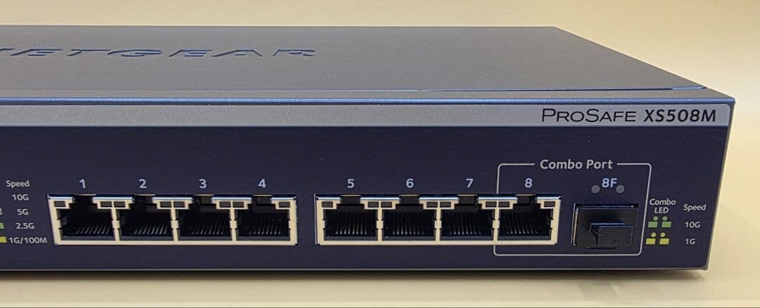 NETGEAR XS508M-100AJS 10G対応スイッチングハブ