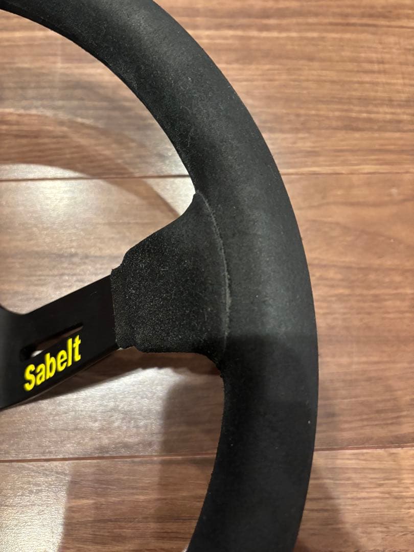 正規品Sabelt スエード ステアリング 本体Φ340 ディープ95mm