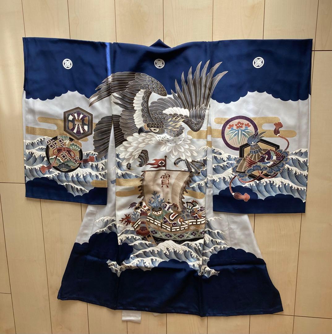 男の子　お宮参りお祝い着長襦袢セット