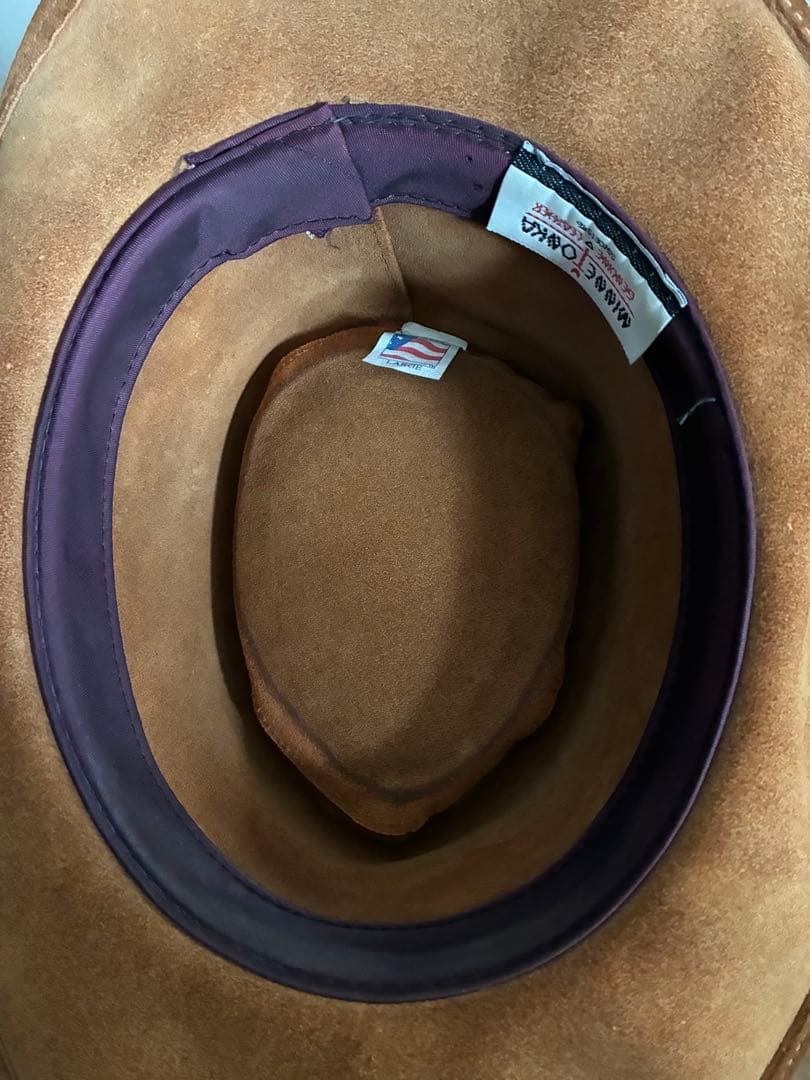 アメリカ製　カウボーイハット　レザー