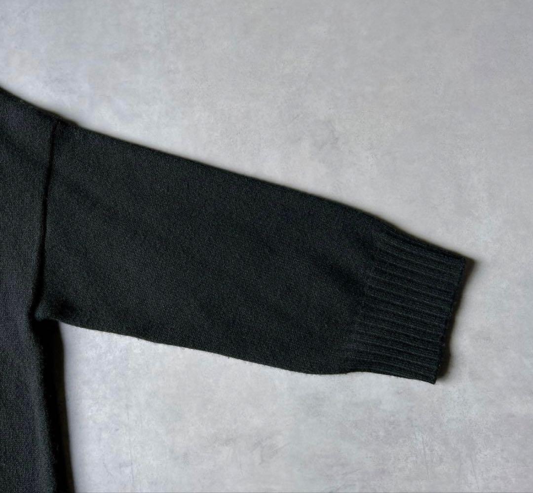 Deuxieme Classe カシミヤ混　タートルロングニットドレス　黒