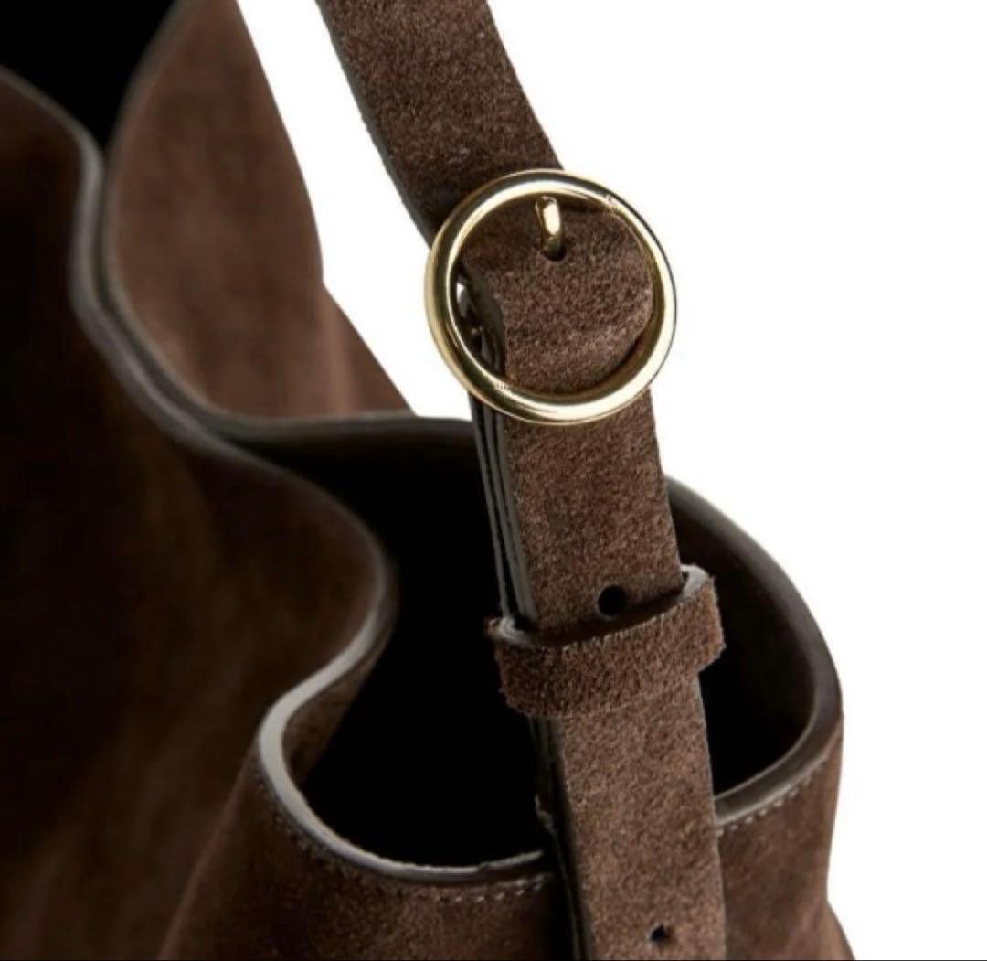 ARKET スエードトートバッグ　ブラウン