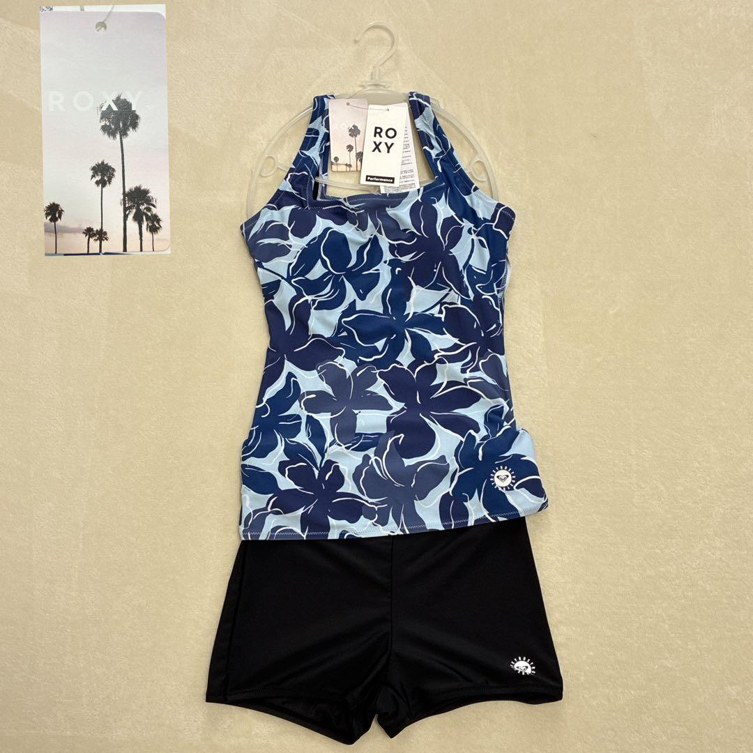 新品未使用　Roxy ロキシー水陸両用 フィットネス 水着　ブルー　M