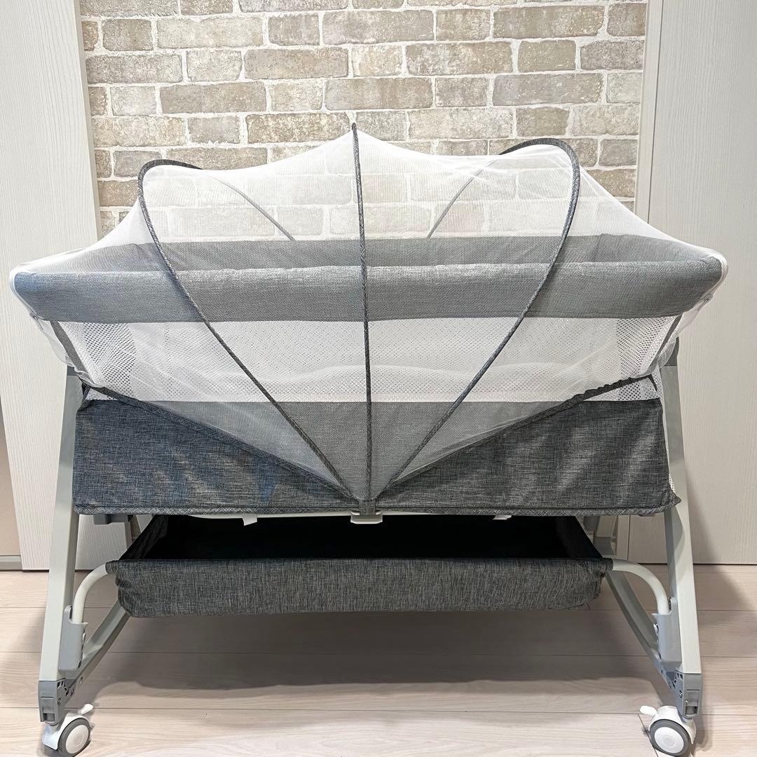 【美品♡】簡単組み立て式ベビーベッド⭐︎