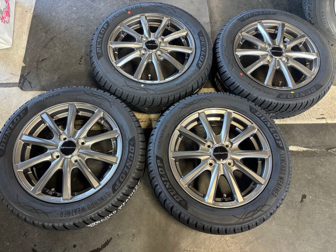 各種軽自動車ダンロップオールシーズンタイヤ　155/65R14 シンクロウェザー