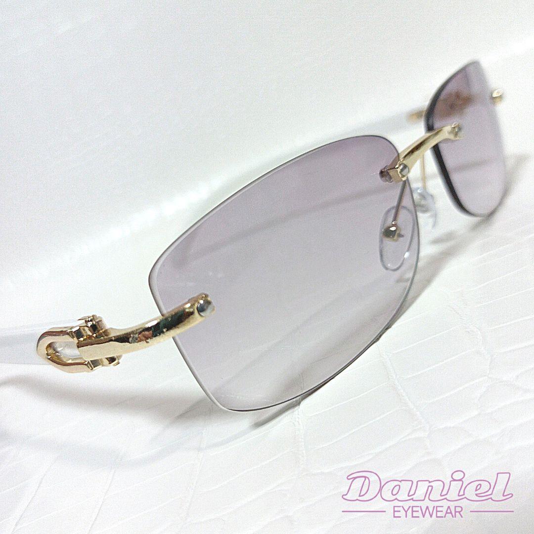 リムレス■プラム■グラデーション■サングラス■メガネ■Y2K■未使用品■⑯