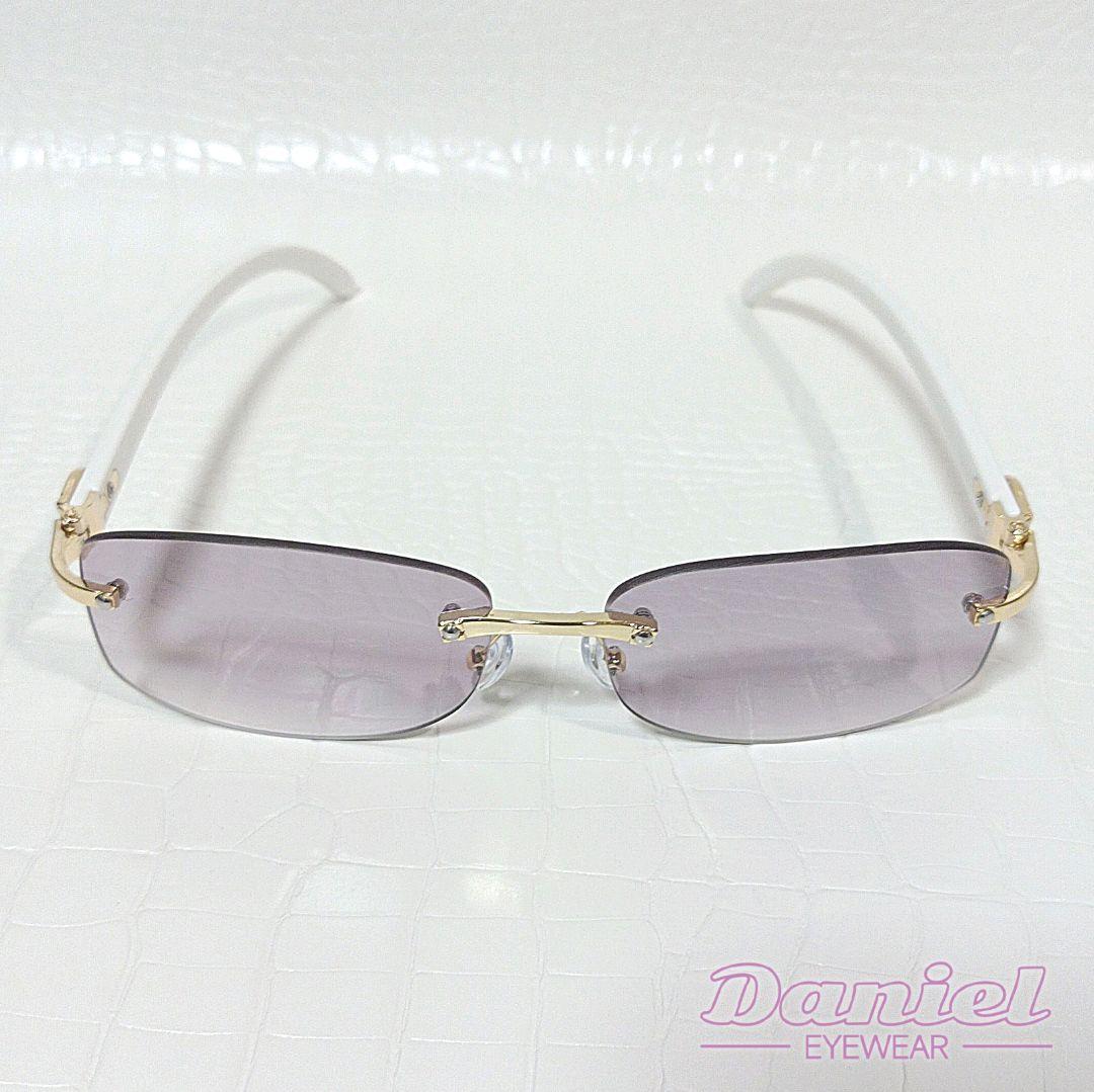 リムレス■プラム■グラデーション■サングラス■メガネ■Y2K■未使用品■⑯