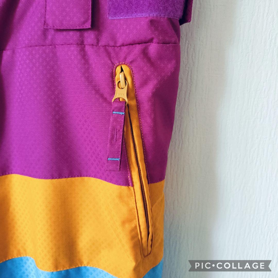 極美品♡Phenix スキーウェア 160 150女の子 花柄 結晶 白×水色