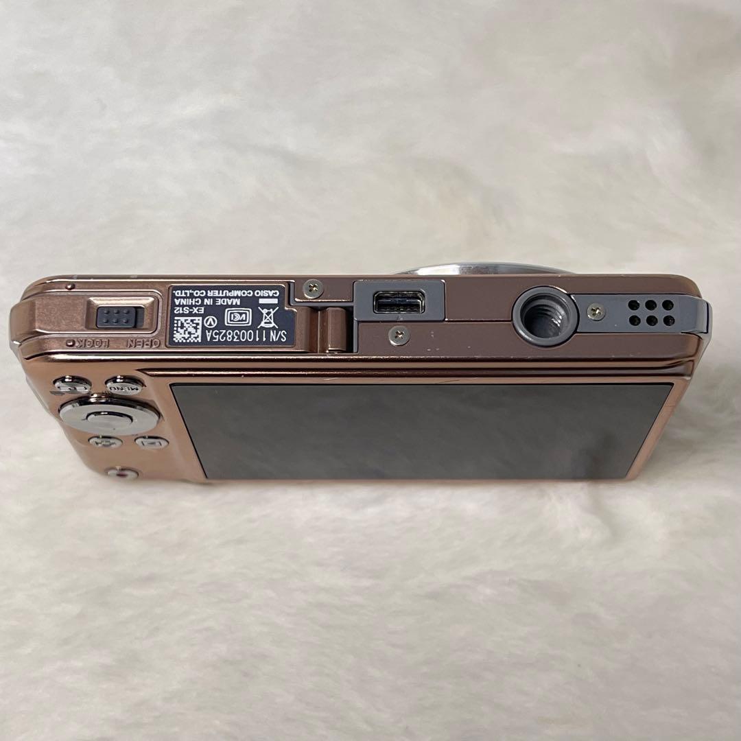 ピンクゴールド　CASIO カシオ　EX-S12 デジカメ　充電器付き