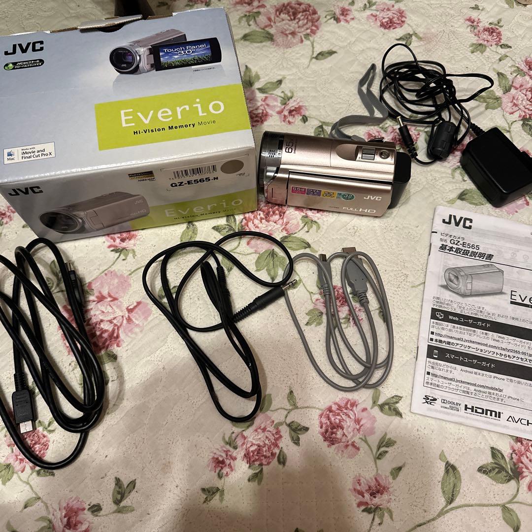 JVC Everio GZ-E565 ハイビジョンメモリームービー　セット