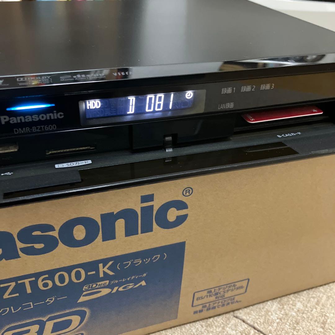 Panasonic ブルーレイレコーダー DMR-BZT600-K