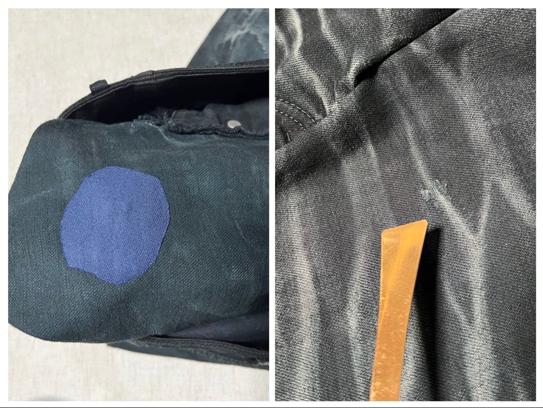 ISAMU KATAYAMA BACKLASH 加工デニム　ブラックデニム