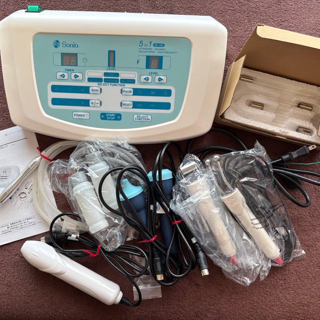 Sonia ソニア　エステ　5 in 1 複合美顔器　プロ用エステ機器