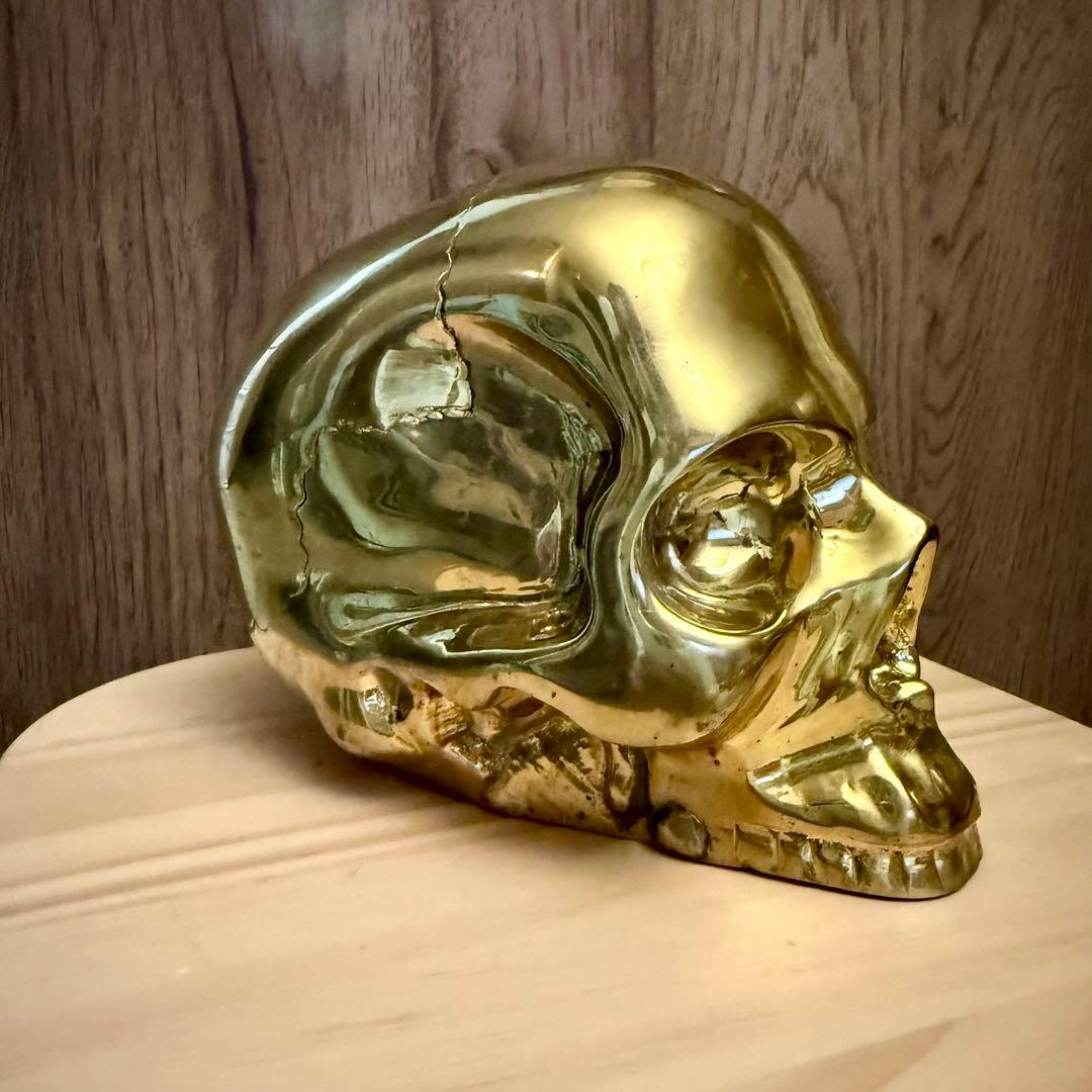 DL.&CO ゴールドスカル 置物