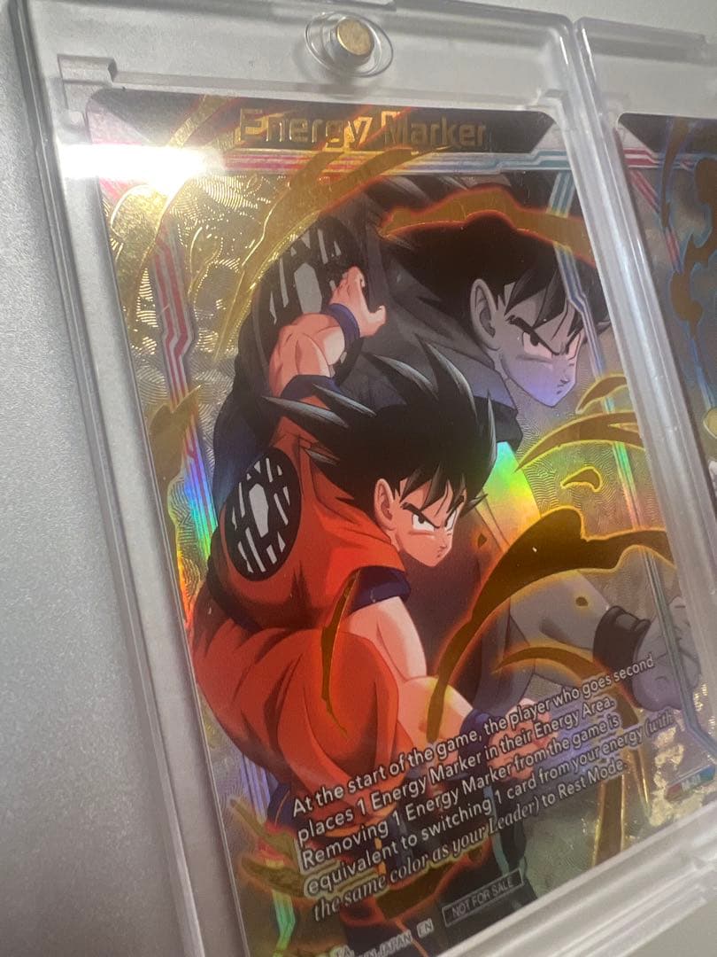 ドラゴンボール超カードゲーム　ベジータ　孫悟空　エナジーマーカー　非売品　英語
