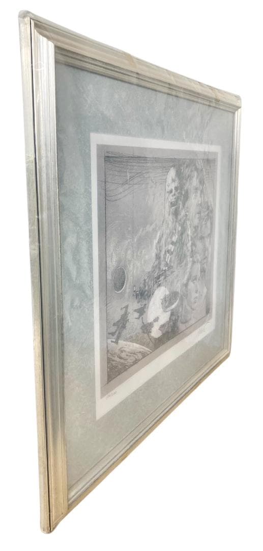 ★証明書・直筆サイン入★ドゥルー ストゥルーザン 絵画 スターウォーズ モノクロ