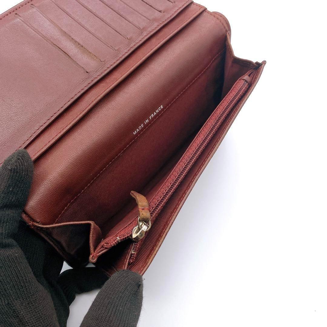 CHANEL シャネル ラムスキン マトラッセ 二つ折り 長財布 ココマーク 黒