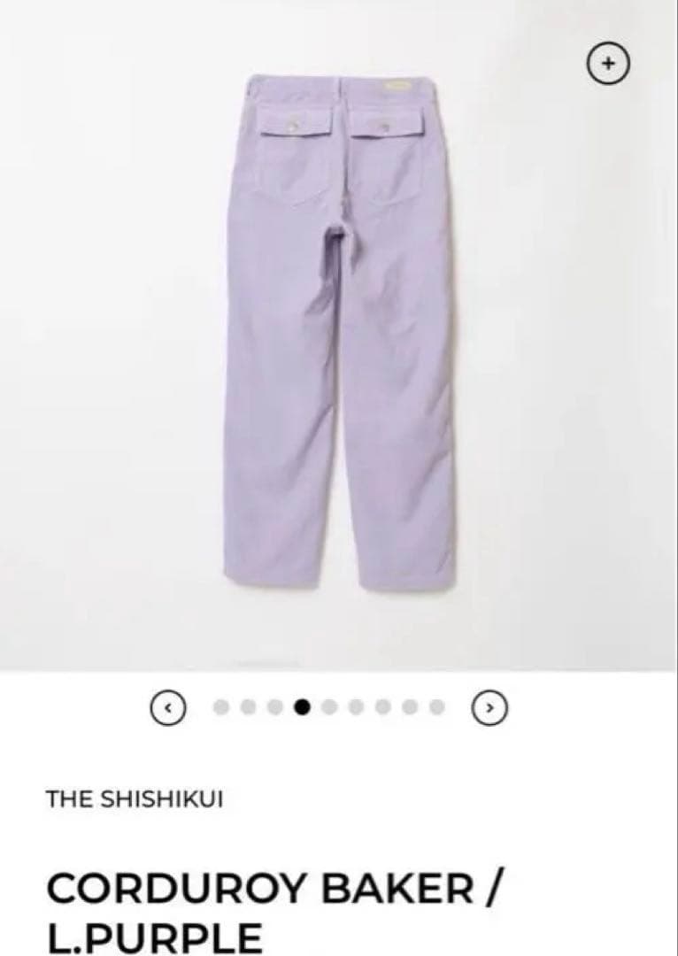 kiyoシシクイCORDUROYBAKER L.PURPLE 34