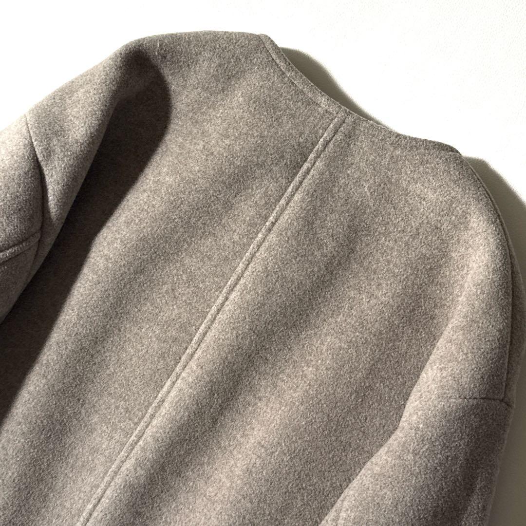 ばず　様ノーブル MTRカラーレスジップショートコート ベージュ 32