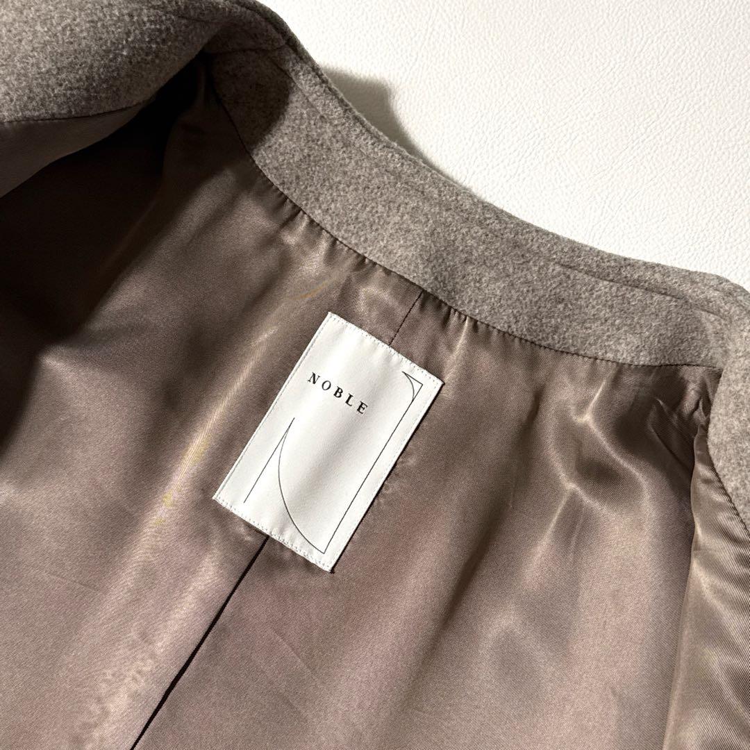 ばず　様ノーブル MTRカラーレスジップショートコート ベージュ 32