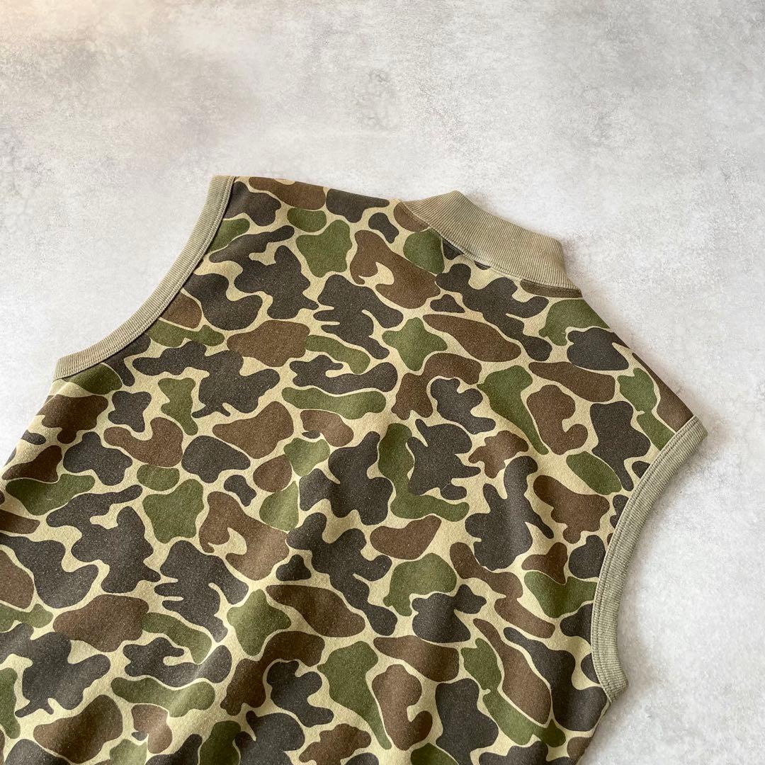 80s Sportswear USA製 ダックハンターカモ ベスト 古着