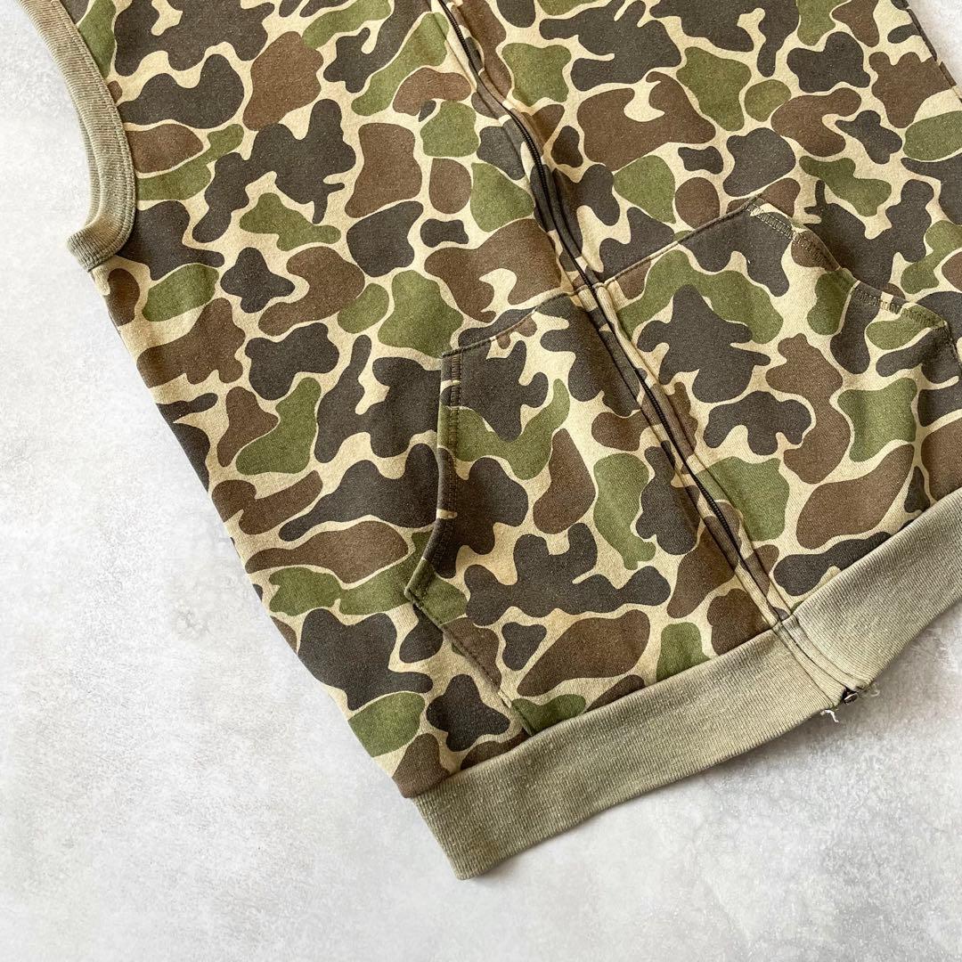80s Sportswear USA製 ダックハンターカモ ベスト 古着