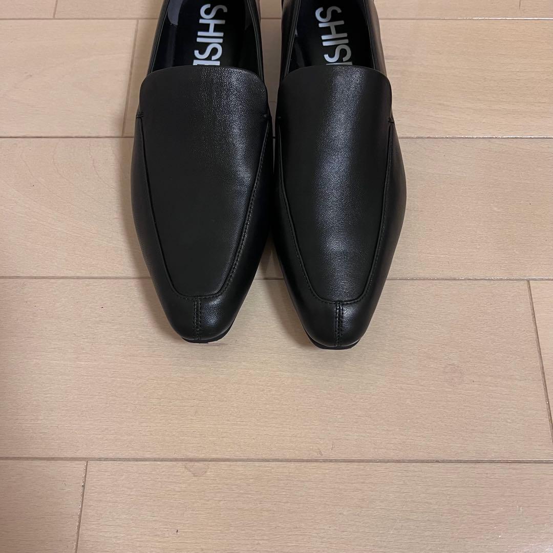 新品同様☆SHISEIシーセイ☆レイン対応ローファー☆黒36 23