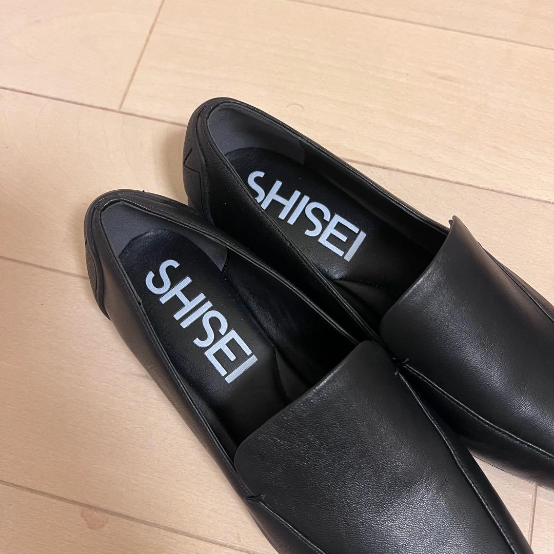 新品同様☆SHISEIシーセイ☆レイン対応ローファー☆黒36 23
